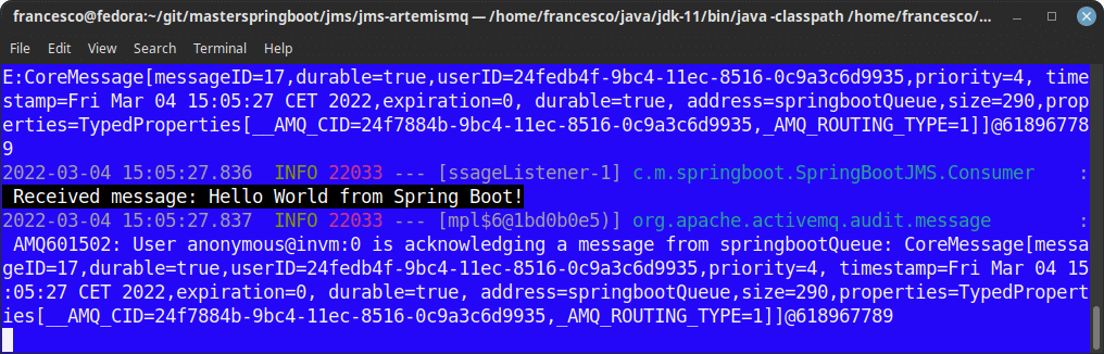 spring boot messaging