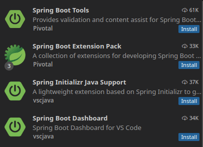 Visual Studio Code for Spring Boot